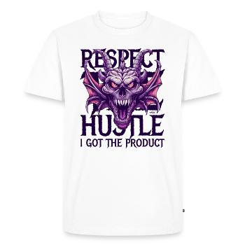 Respect the Stake: The Product, Dragon - Men's Premium Organic T-Shirt - white - Front - Nico (187cm)