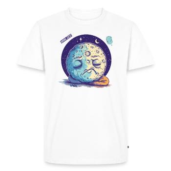 Sleeping Moon Among the Stars - Men's Premium Organic T-Shirt - white - Front - Nico (187cm)