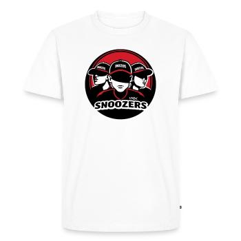 Parodie d’équipe de baseball : The Snoring Noses - T-shirt Premium bio Homme - blanc - Devant - Nico (187cm)