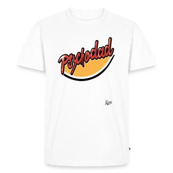 Psycho Dad : Le Psycho Dad - T-shirt Premium bio Homme - blanc - Devant - Nico (187cm)