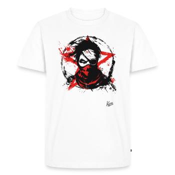 Chaos, anarchie et punk - T-shirt Premium bio Homme - blanc - Devant - Nico (187cm)