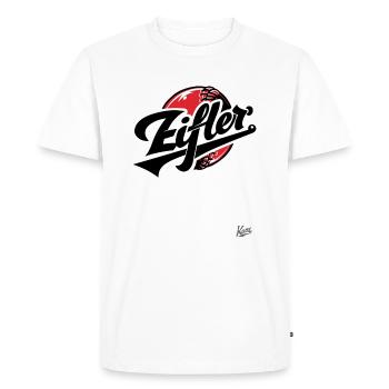 Pas de doute, l’Eifel vient de l’Eifel ! - T-shirt Premium bio Homme - blanc - Devant - Nico (187cm)
