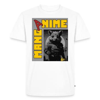 Anime Manga: Hamster of Vengeance - Men's Premium Organic T-Shirt - white - Front - Nico (187cm)