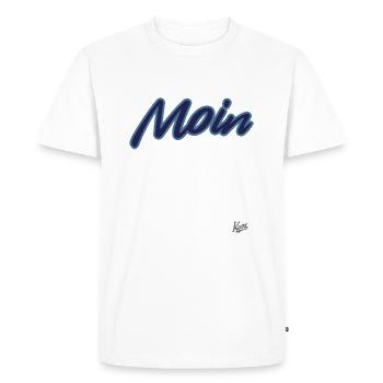 Bonjour! Des designs frais pour des vêtements cool - T-shirt Premium bio Homme - blanc - Devant - Nico (187cm)