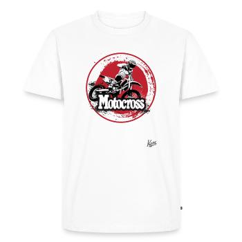 Mud splashes and motocross - Men's Premium Organic T-Shirt - white - Front - Nico (187cm)