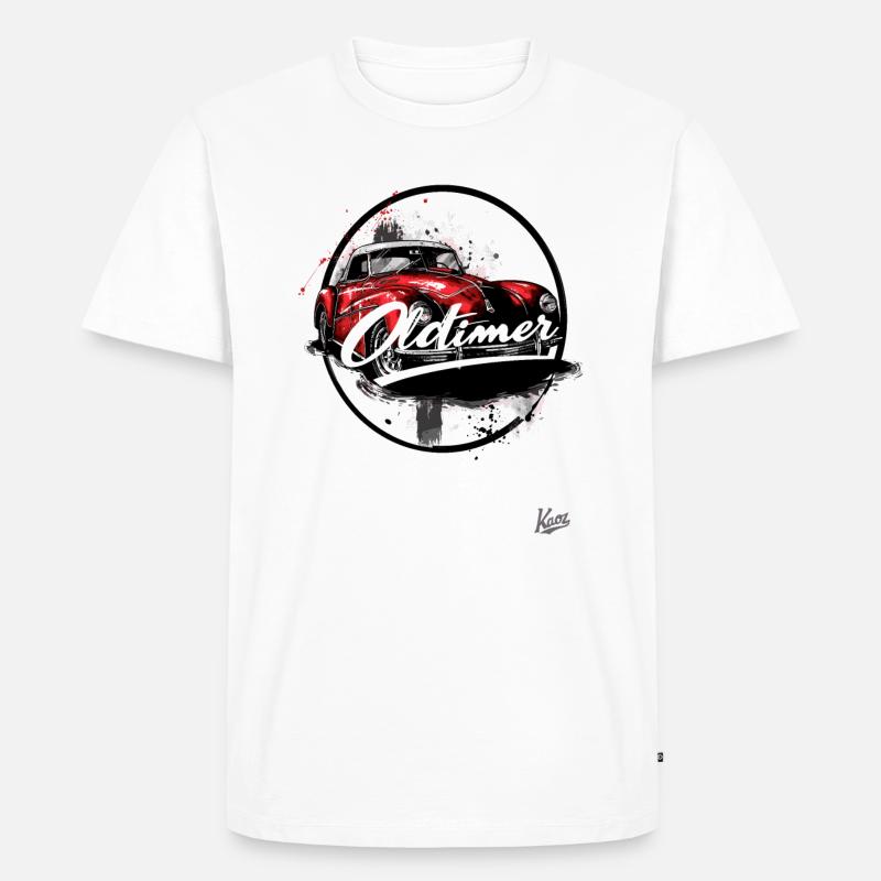 Dieses Auto ist ein Oldtimer - Männer Premium Bio T-Shirt - Weiß
