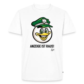German bird official, complaint is out - Men's Premium Organic T-Shirt - white - Front - Nico (187cm)