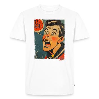 1950s Sailor Cartoon: This Is So Tight! - Men's Premium Organic T-Shirt - white - Front - Nico (187cm)