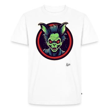 Petit lutin effronté - T-shirt Premium bio Homme - blanc - Devant - Nico (187cm)