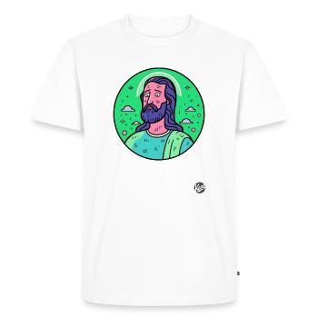 Le Sauveur dont on doutait, Jésus-Christ - T-shirt Premium bio Homme - blanc - Devant - Nico (187cm)
