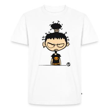 Always Angry Funny Punk - Men's Premium Organic T-Shirt - white - Front - Nico (187cm)