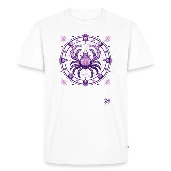 Les tiques puissantes et fortes - T-shirt Premium bio Homme - blanc - Devant - Nico (187cm)