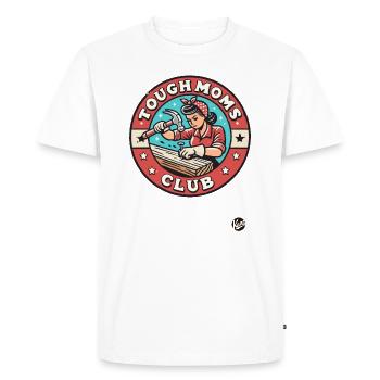 Marteau sur les ongles, Club des mères fortes - T-shirt Premium bio Homme - blanc - Devant - Nico (187cm)