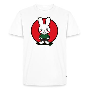 Dessin animé Bunny Bunny Child - T-shirt Premium bio Homme - blanc - Devant - Nico (187cm)
