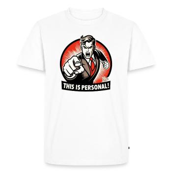 That's personal! - Men's Premium Organic T-Shirt - white - Front - Nico (187cm)