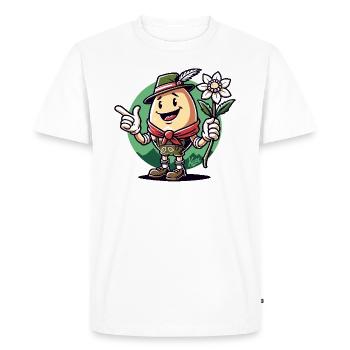 Oeuf des Alpes allemandes - T-shirt Premium bio Homme - blanc - Devant - Nico (187cm)