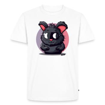 Lapin drôle avec des lunettes de ski - T-shirt Premium bio Homme - blanc - Devant - Nico (187cm)
