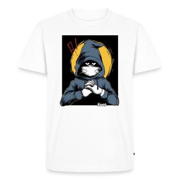 Suspect in a hoodie - Men's Premium Organic T-Shirt - white - Front - Nico (187cm)