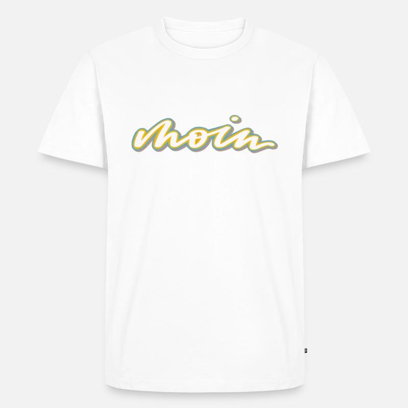moin - Männer Premium Bio T-Shirt - Weiß