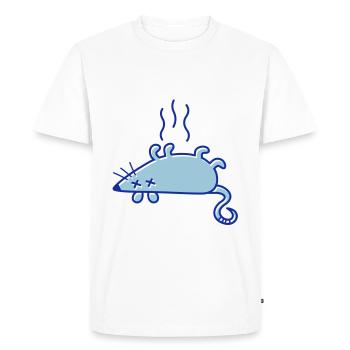 A dead mouse - Men's Premium Organic T-Shirt - white - Front - Nico (187cm)