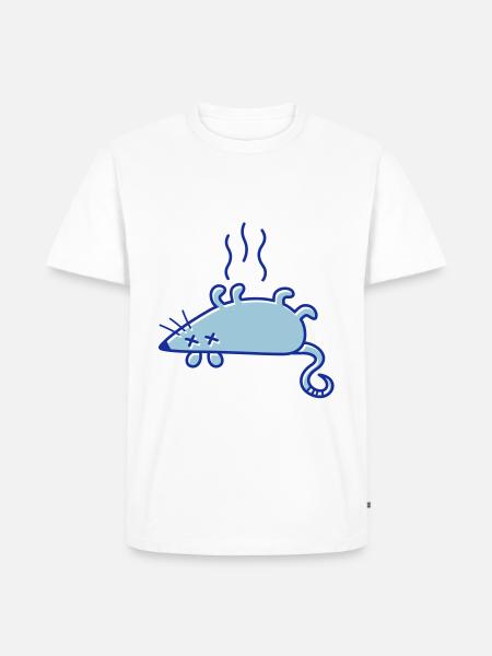 A dead mouse - Men's Premium Organic T-Shirt - white