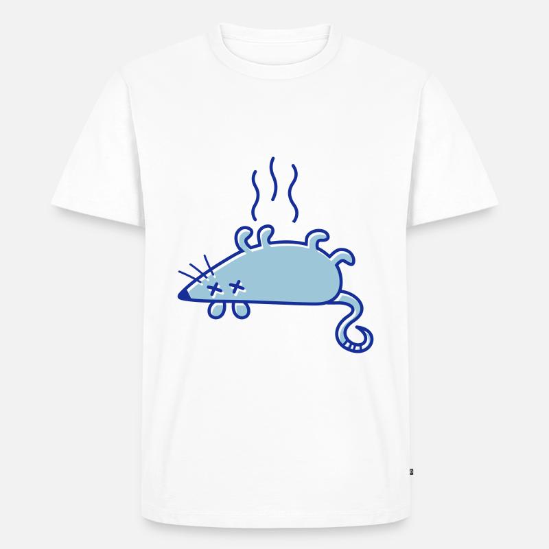 Eine tote Maus - Männer Premium Bio T-Shirt - Weiß