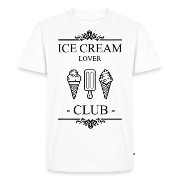Club des amateurs de glaces - T-shirt Premium bio Homme - blanc - Devant - Nico (187cm)