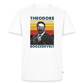 Theodore Boozedevelt - T-shirt Premium bio Homme - blanc - Devant - Nico (187cm)