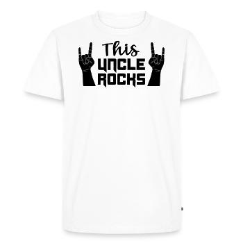 Cool meilleure idée cadeau oncle drôle nièce - T-shirt Premium bio Homme - blanc - Devant - Nico (187cm)