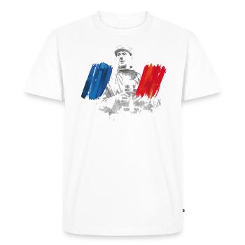 General France - Men's Premium Organic T-Shirt - white - Front - Nico (187cm)
