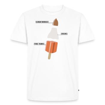 Rocket | , rocket, funny pictures - Men's Premium Organic T-Shirt - white - Front - Nico (187cm)