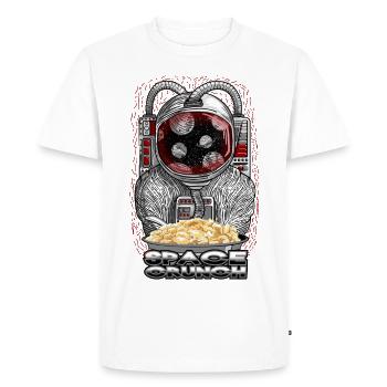 Space crunch astronaut - Men's Premium Organic T-Shirt - white - Front - Nico (187cm)