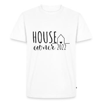 Propriétaire 2022 Constructeur de maison Maisons Maisons de rêve - T-shirt Premium bio Homme - blanc - Devant - Nico (187cm)