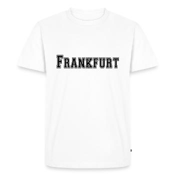 Francfort - T-shirt Premium bio Homme - blanc - Devant - Nico (187cm)