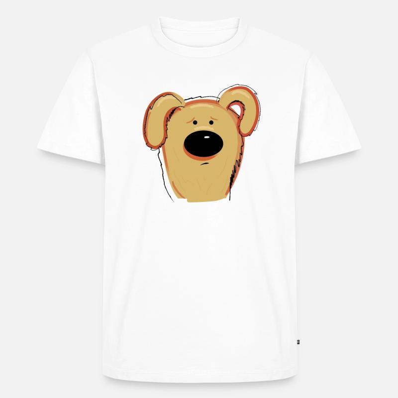 Laika - Männer Premium Bio T-Shirt - Weiß