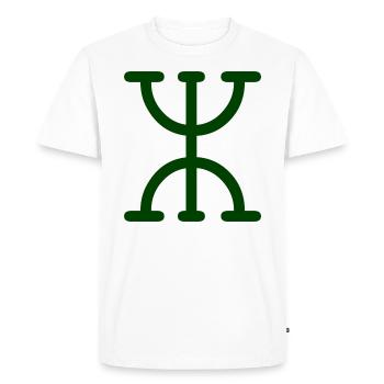 Amazigh Berber Imazighen Rif Kabylie Chleuh - Men's Premium Organic T-Shirt - white - Front - Nico (187cm)