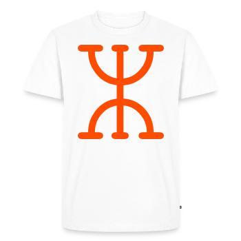 Amazigh pour les Berbères - T-shirt Premium bio Homme - blanc - Devant - Nico (187cm)