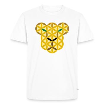 Lionceau de la vie gr/e - T-shirt Premium bio Homme - blanc - Devant - Nico (187cm)