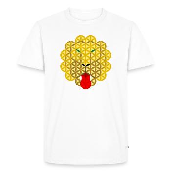 Lion de vie SMLB/TGR - T-shirt Premium bio Homme - blanc - Devant - Nico (187cm)
