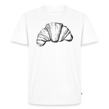 CROISSANT - T-shirt Premium bio Homme - blanc - Devant - Nico (187cm)