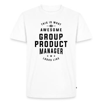 Awesome Group Product Manager - Leading Innovation - Men's Premium Organic T-Shirt - white - Front - Nico (187cm)