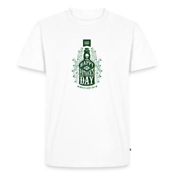 St. Patrick's Day Green Irish Ireland Luck beer beer - Men's Premium Organic T-Shirt - white - Front - Nico (187cm)