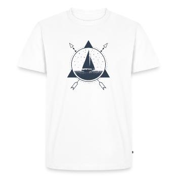 Sailing Sail Anchor Anchor Sailing Sailing Boat - Men's Premium Organic T-Shirt - white - Front - Nico (187cm)
