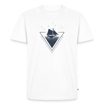 Sailing Sail Anchor Anchor Sailing Sailing Boat - Men's Premium Organic T-Shirt - white - Front - Nico (187cm)