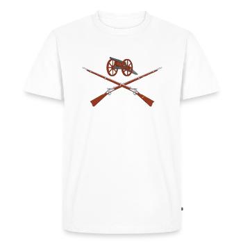 War Reenacting Is My Therapy graphique - T-shirt Premium bio Homme - blanc - Devant - Nico (187cm)