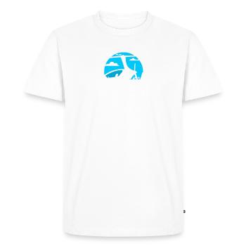 Introverti mais prêt à discuter des gyrocoptères - T-shirt Premium bio Homme - blanc - Devant - Nico (187cm)