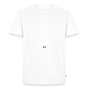Vue Mer le Touquet - T-shirt Premium bio Homme - blanc - Devant - Nico (187cm)