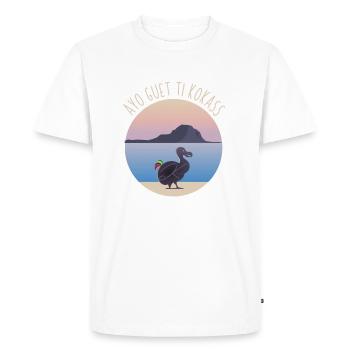 Ayo guet ti kokass - T-shirt Premium bio Homme - blanc - Devant - Nico (187cm)