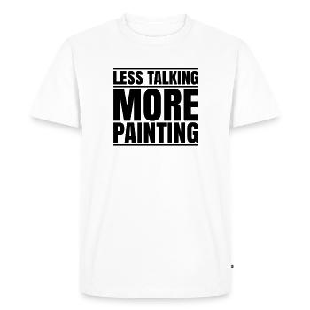 Painter and varnisher Painter Varnisher Painter - Men's Premium Organic T-Shirt - white - Front - Nico (187cm)