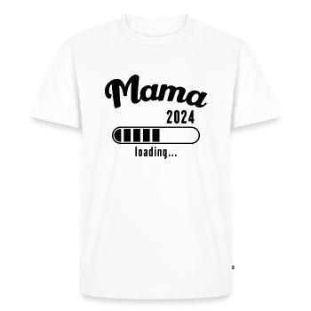 Mamá 2024 Loading Pregnancy Mom Mom - Men's Premium Organic T-Shirt - white - Front - Nico (187cm)